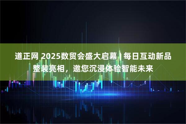 道正网 2025数贸会盛大启幕 | 每日互动新品整装亮相，邀您沉浸体验智能未来